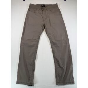 prAna Stretch Pants Gray Taupe Outdoor Casual Travel W32 L30